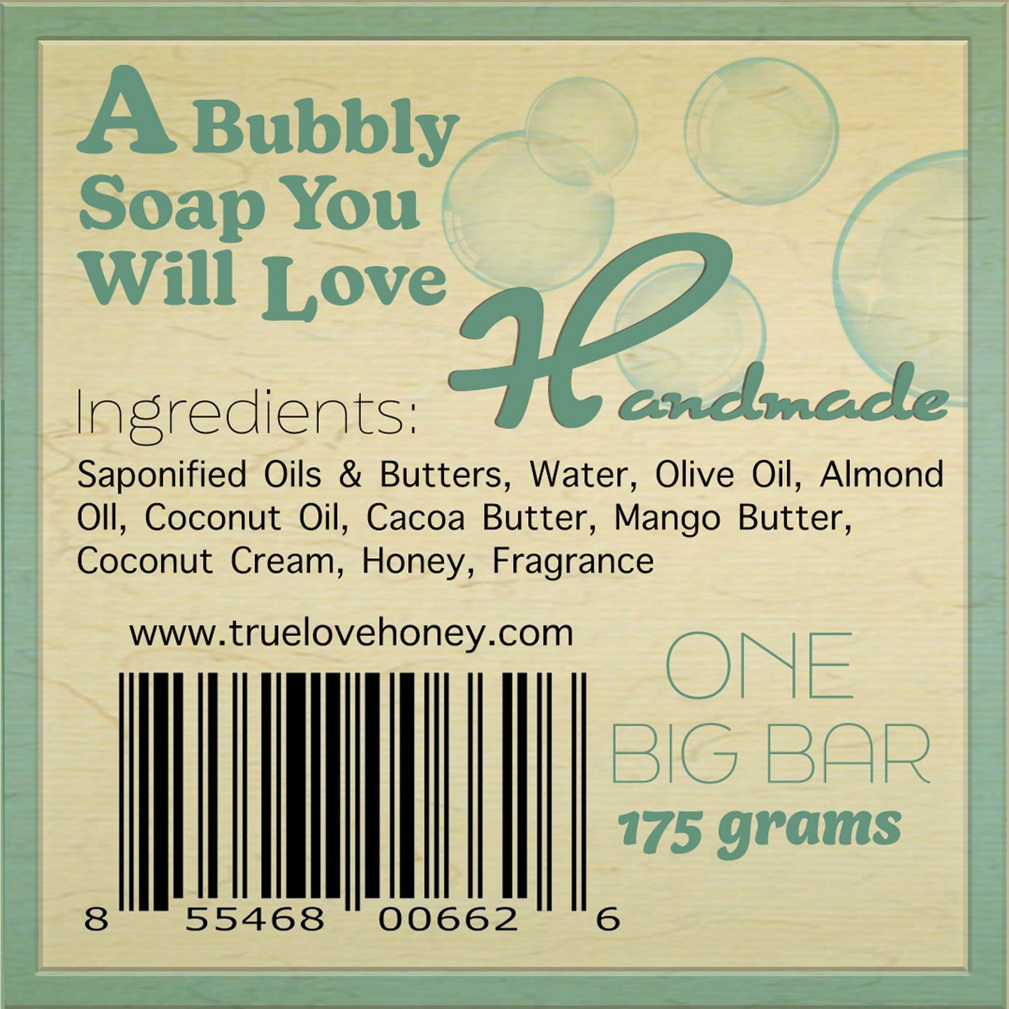 New True Love Honey Handmade Cold Processed Soaps 3 pack Mix & Match