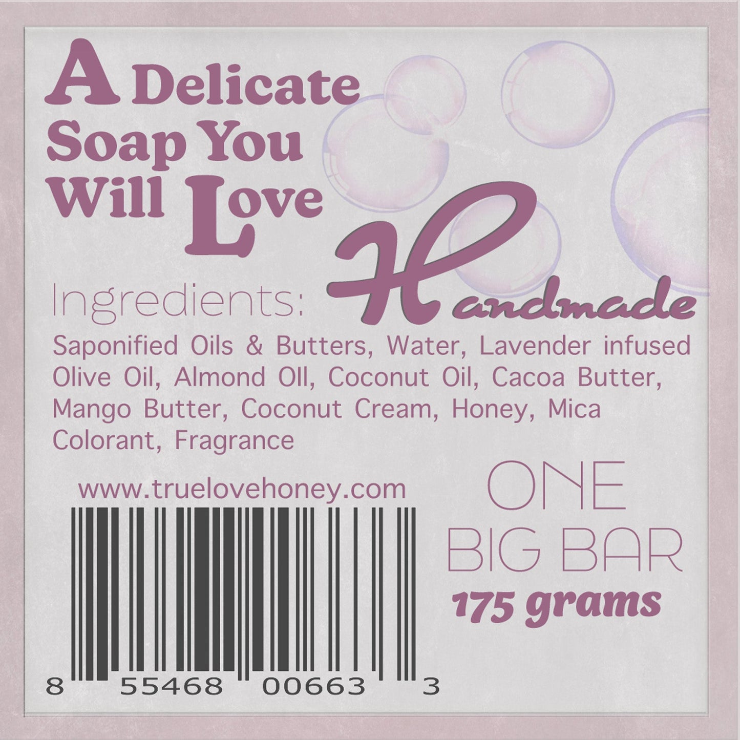 New True Love Honey Handmade Cold Processed Soaps 3 pack Mix & Match